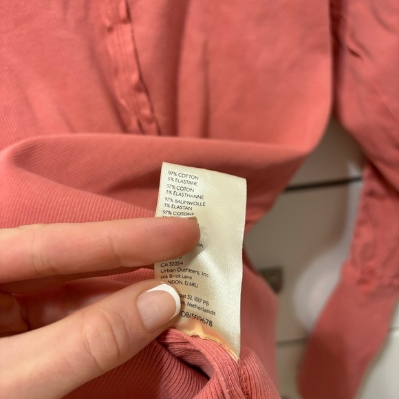 Free People Daisy Chain Cuffed Long Sleeve Top Pink - Picture 8 of 9